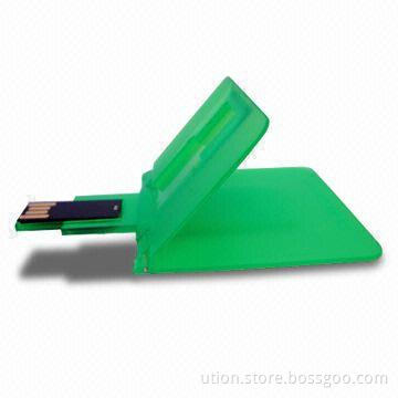 USB Disk 2.0 with 1 to 32GB Memory Capacity and Card Design, Free Logo, Free samples